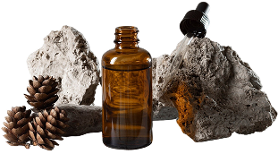 view male beauty products with rock stone display 2