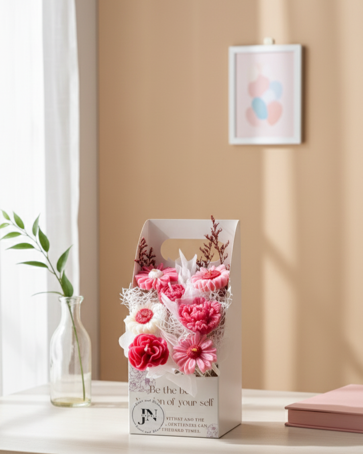Giỏ Hoa Nến Thơm Hộp Love Handmade JN CANDLE- Sang Trọng, Tinh Tế, Thơm Ngát 65 Gemini Generated Image 20p5ym20p5ym20p5