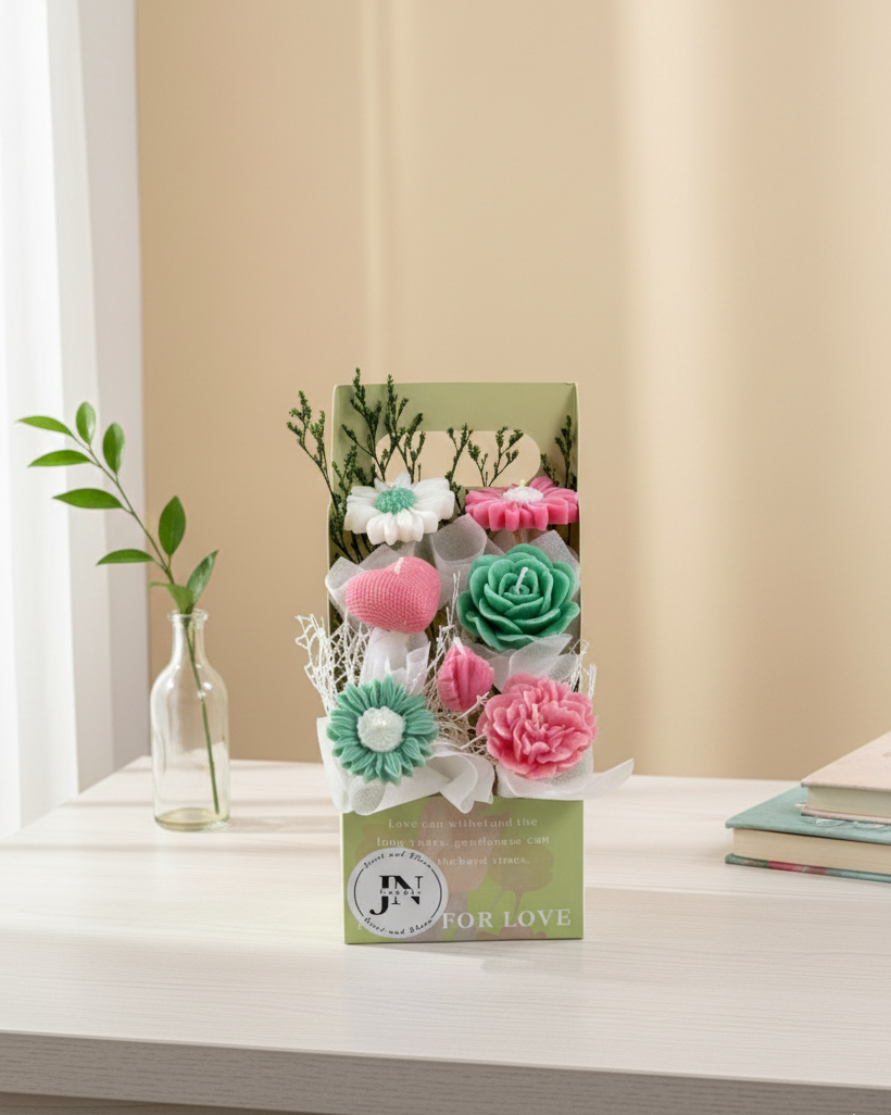 Giỏ Hoa Nến Thơm Hộp Love Handmade JN CANDLE- Sang Trọng, Tinh Tế, Thơm Ngát 60 Gemini Generated Image ehimc6ehimc6ehim