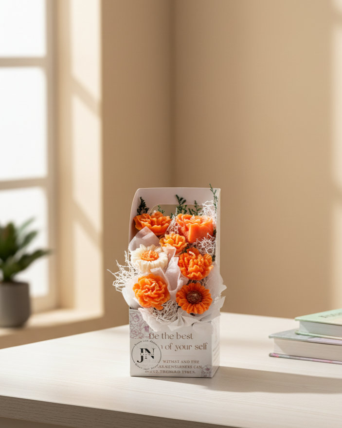Giỏ Hoa Nến Thơm Hộp Love Handmade JN CANDLE- Sang Trọng, Tinh Tế, Thơm Ngát 51 Gemini Generated Image loaaieloaaieloaa