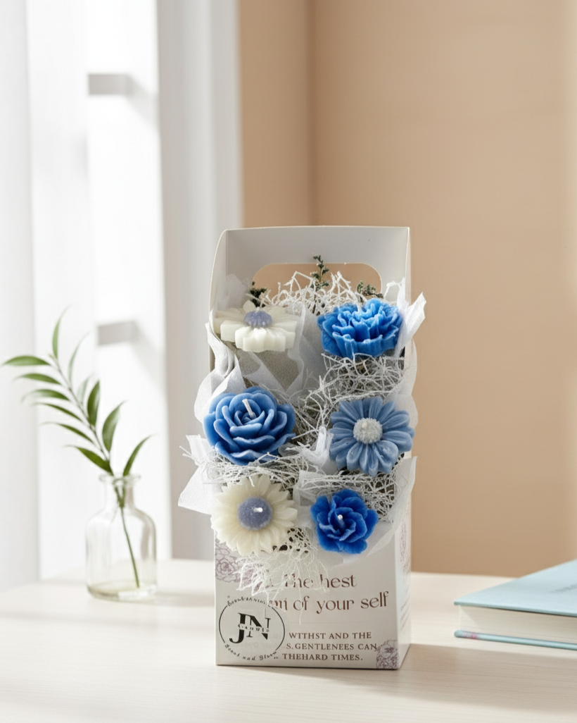 Giỏ Hoa Nến Thơm Hộp Love Handmade JN CANDLE- Sang Trọng, Tinh Tế, Thơm Ngát 62 Gemini Generated Image ruzi10ruzi10ruzi