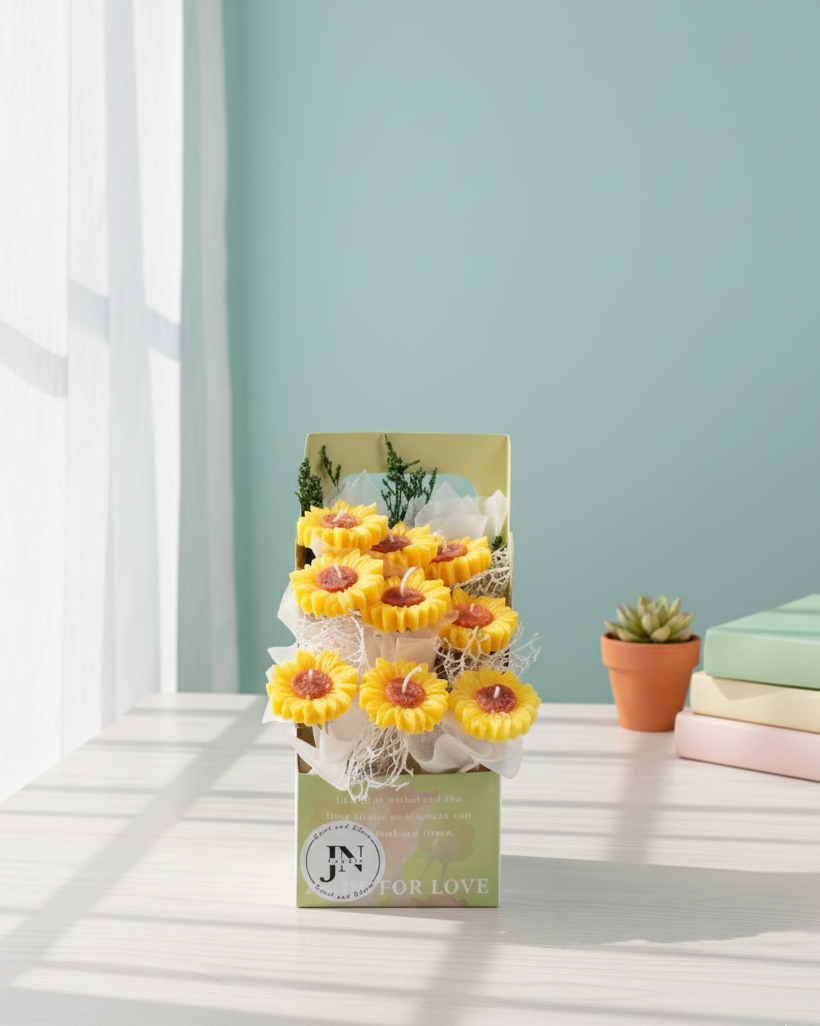 Giỏ Hoa Nến Thơm Hộp Love Handmade JN CANDLE- Sang Trọng, Tinh Tế, Thơm Ngát 53 Gemini Generated Image wnp5gswnp5gswnp5