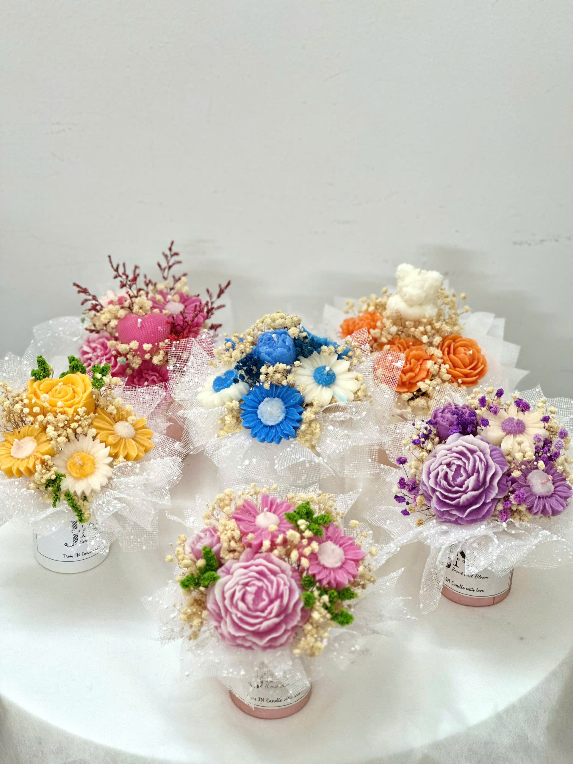 BÌNH HOA ĐỂ BÀN - JN CANDLE - NHỎ XINH, THƠM NGÁT