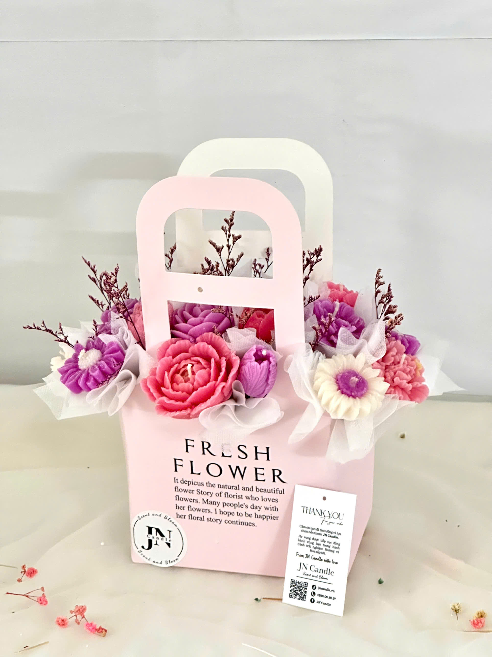 Giỏ Hoa Nến thơm Fresh 500g Handmade nhà JN Candle 17 z6972748298761 530cf732a15b5da4369ff06801789ff1