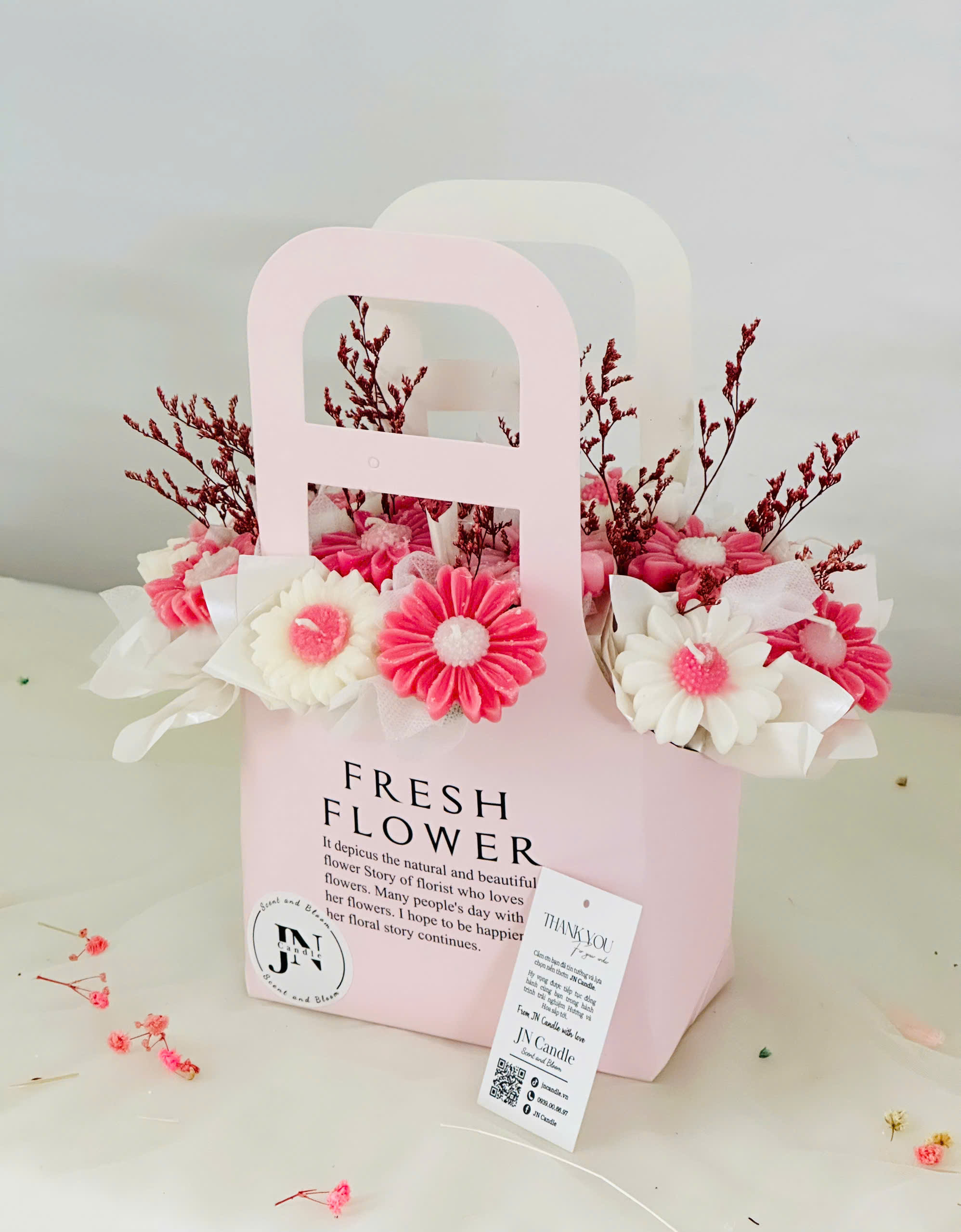 Giỏ Hoa Nến thơm Fresh 500g Handmade nhà JN Candle 18 z6972748311861 bb35177e84c3bc0c855e9a79a4964940